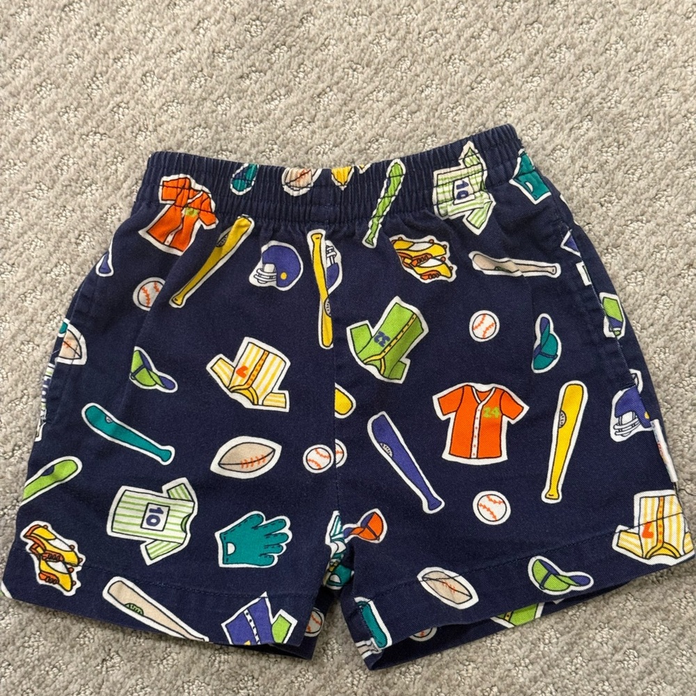 Vintage Gymboree Boys’ Baseball 100% Cotton Shorts Excellent Condition XS